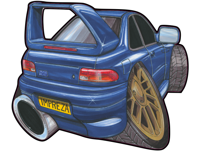 Autocollant 442-Impreza-22b - Subaru