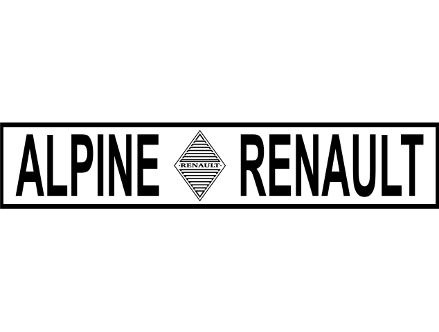 Autocollant Alpine Renault Retro 1 - Logos Racers