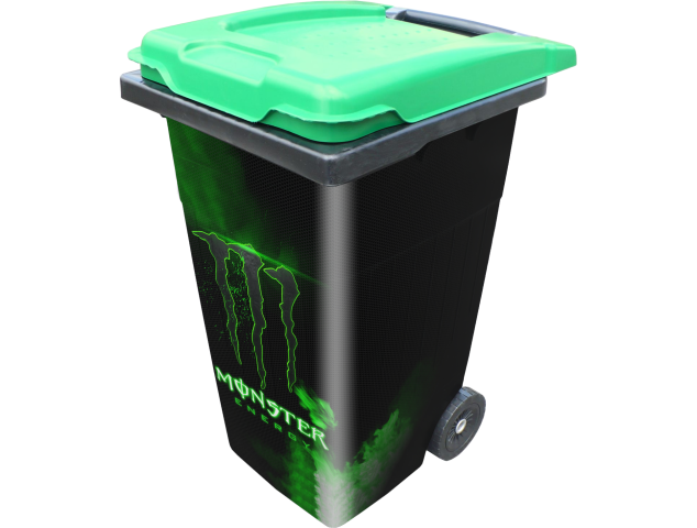 Sticker Poubelle Monster Energy - Stickers déco Poubelle