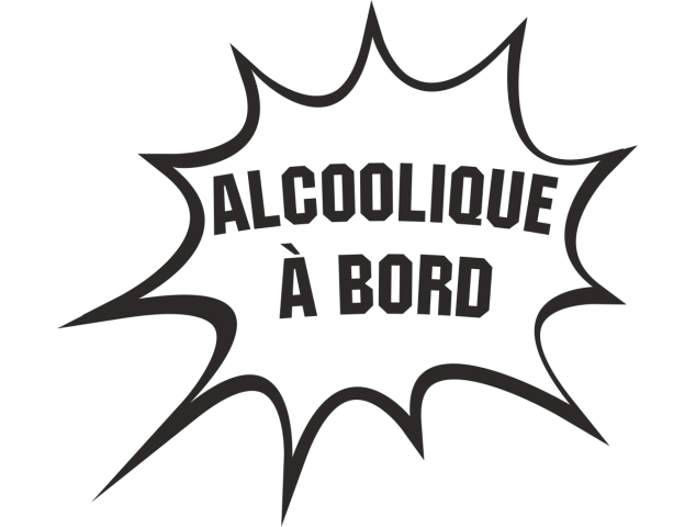 Sticker Humour Alcoolique - Humours