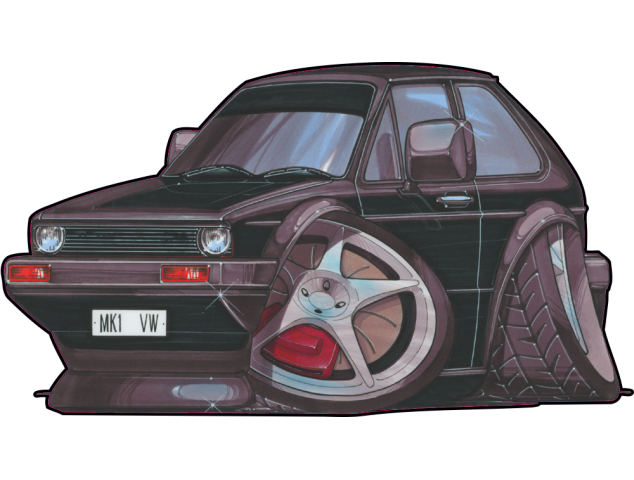 Autocollant 549-Golf MK1 - VolksWagen