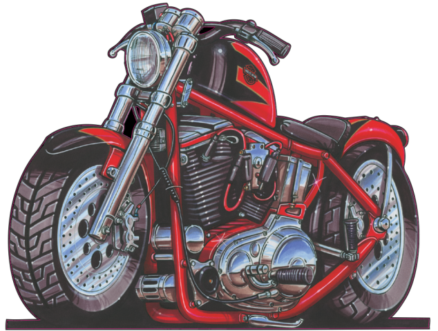 Autocollant 619-Harley-Sport - Harley