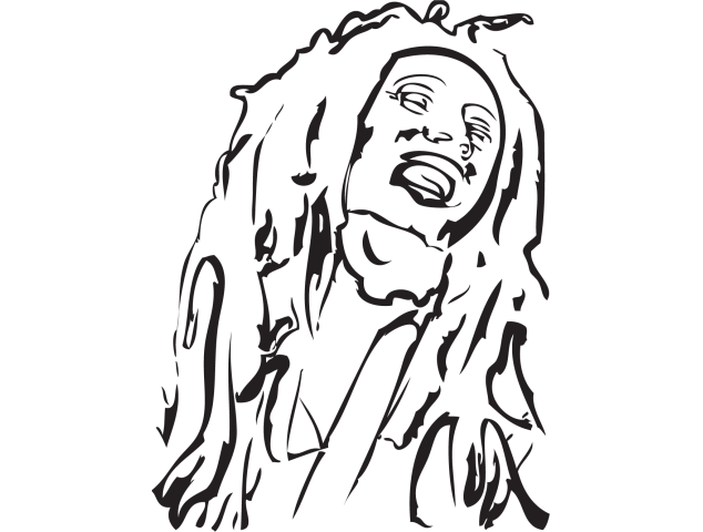 Stickers Bob Marley 4 - Personnages