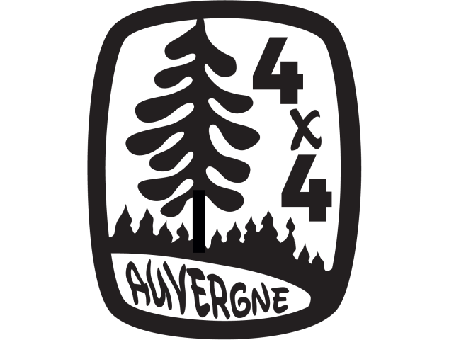 Sticker 4x4 Auvergne - Déco 4x4