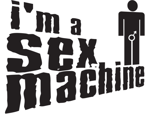 Sticker I am a sex machine - Humours