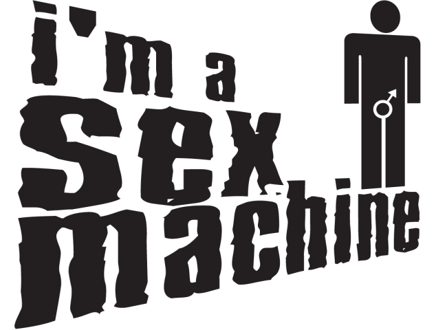 Sticker I am a sex machine - Humours