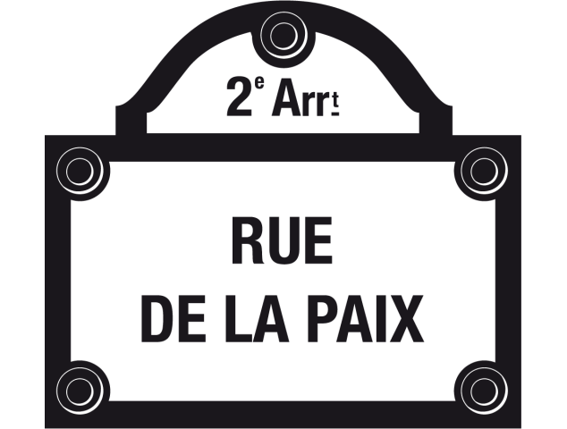 Sticker Rue de la paix - Stickers Adhesifs muraux