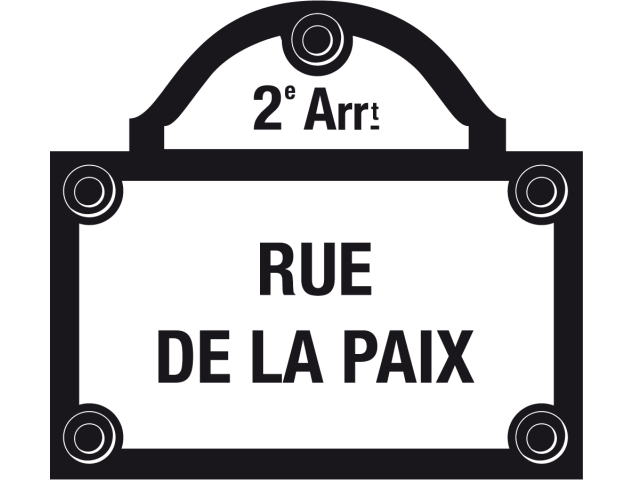 Sticker Rue de la paix - Stickers Adhesifs muraux