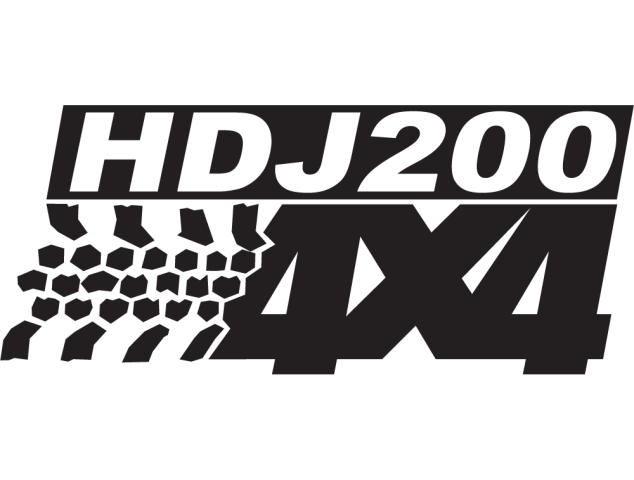 Logo 4x4 Hdj200 - Déco 4x4
