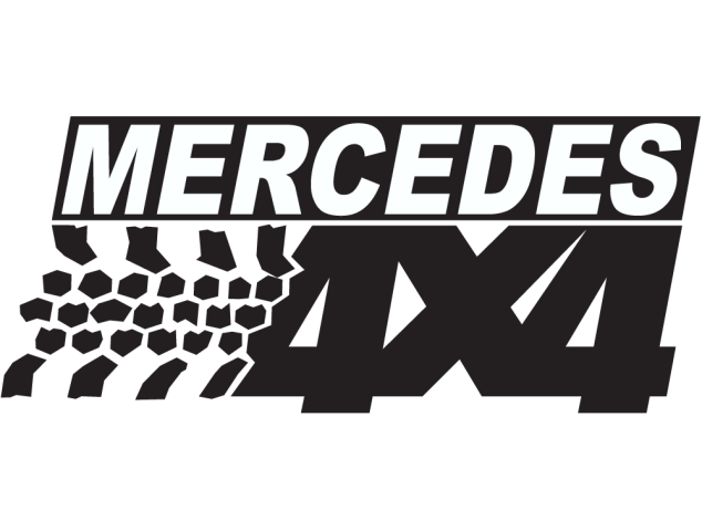 Logo 4x4 Mercedes - Déco 4x4