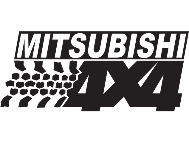 Logo 4x4 Mitsubishi - Déco 4x4