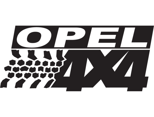 Logo 4x4 Opel - Déco 4x4
