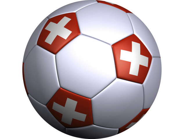 Sticker ballon foot suisse - Football