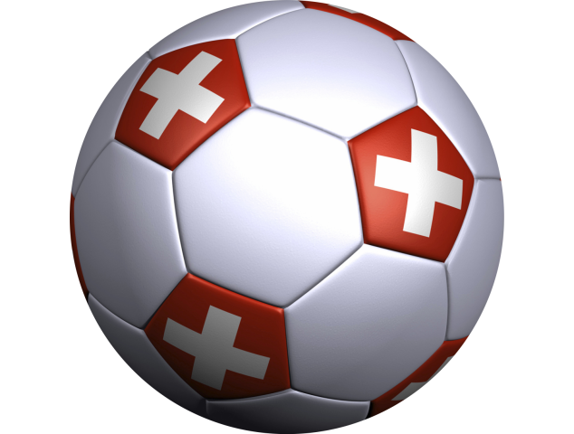 Sticker ballon foot suisse - Football