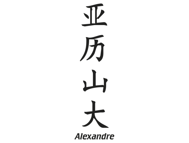 Prenom Chinois Alexandre - Prénoms chinois