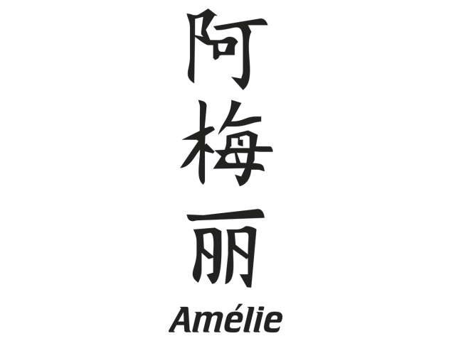 Prenom Chinois Amelie - Prénoms chinois