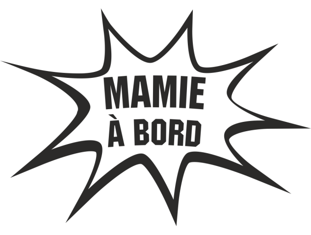 Sticker Humour Mamie - Humours