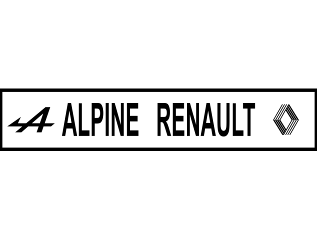 Autocollant Alpine Renault Retro 2 - Logos Racers