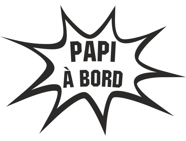 Sticker Humour Papi - Humours