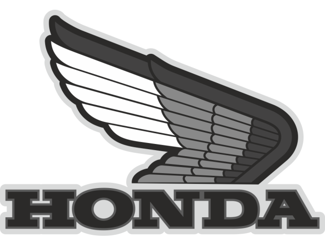 Autocollant Honda Moto Gris 1 - Stickers Honda