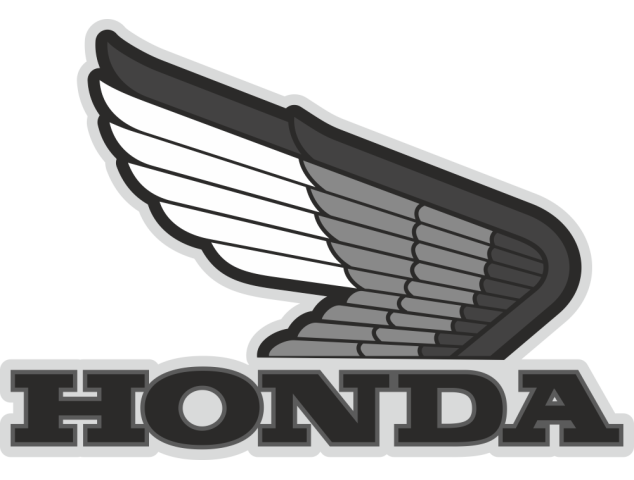 Autocollant Honda Moto Gris 1 - Stickers Honda