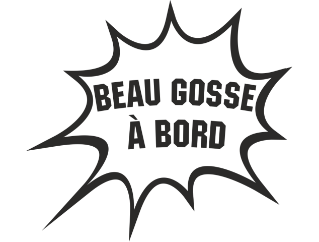Sticker Humour Beau Gosse - Humours