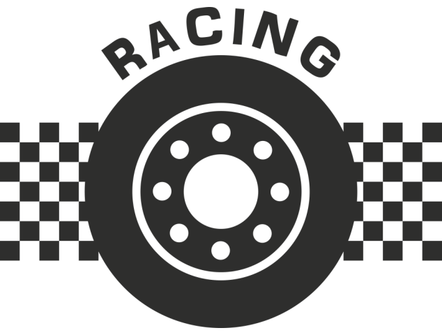 Autocollant Racing Pneu - Auto