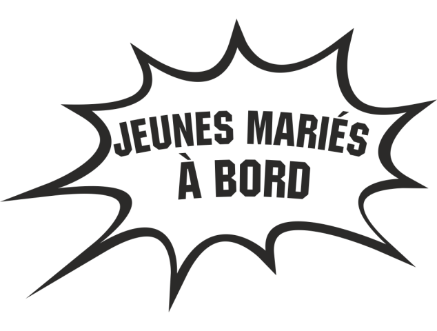 Sticker Humour Jeunes Mariés - Humours