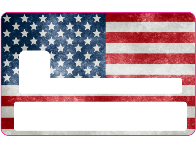 Sticker CB USA - Skin pour Carte Bancaire - Carte Bancaire