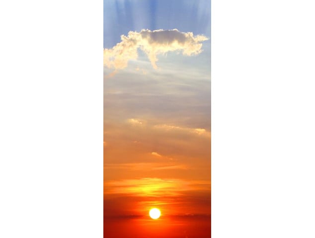 Sticker Porte Couche De Soleil - Stickers Porte