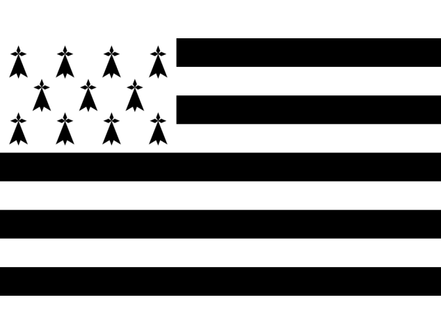 Autocollant Drapeau Bretagne - Drapeaux