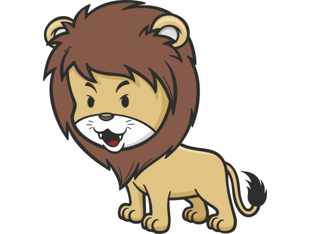 Autocollant Enfant Lion - Stickers Enfants