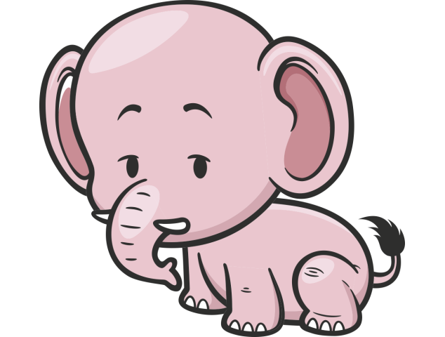 Autocollant Enfant Elephant - Stickers Enfants