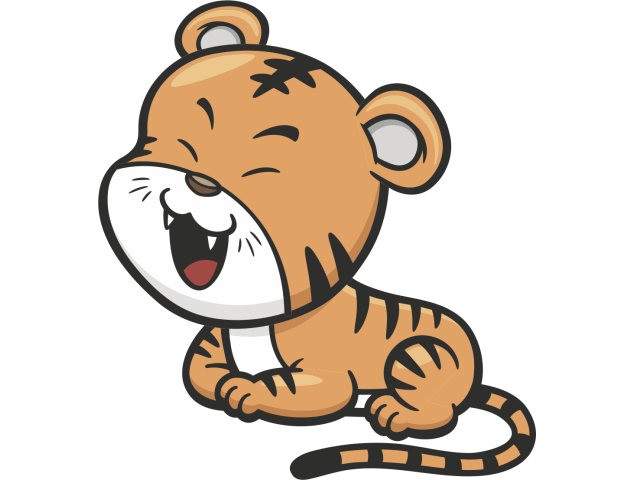 Autocollant Enfant Tigre - Stickers Enfants