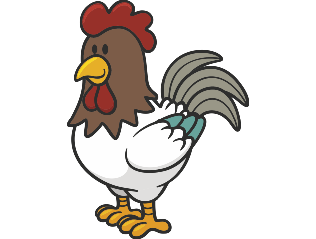 Autocollant Enfant Poule - Stickers Enfants