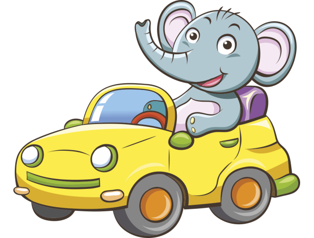 Autocollant Enfant Elephant Voiture - Stickers Enfants