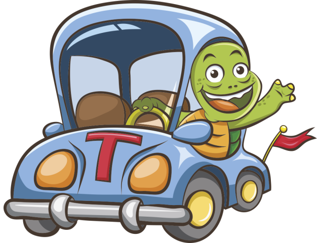 Autocollant Enfant Tortue Voiture - Stickers Enfants