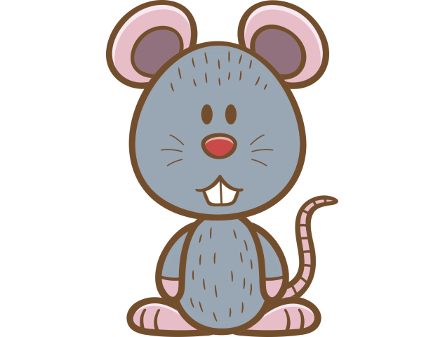 Autocollant Enfant Souris 2 - Stickers Enfants