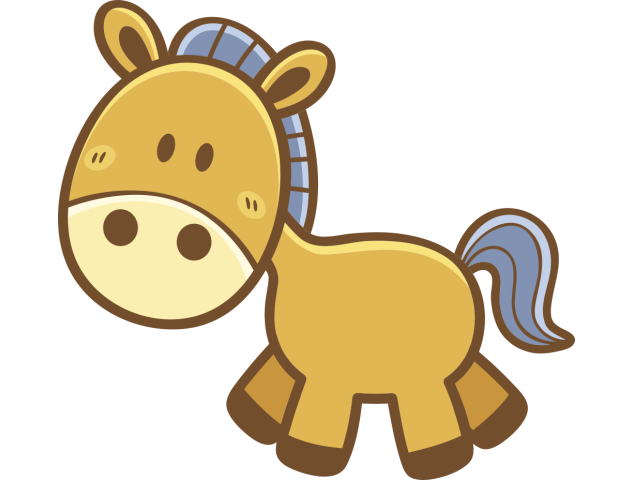 Autocollant Enfant Cheval - Stickers Enfants