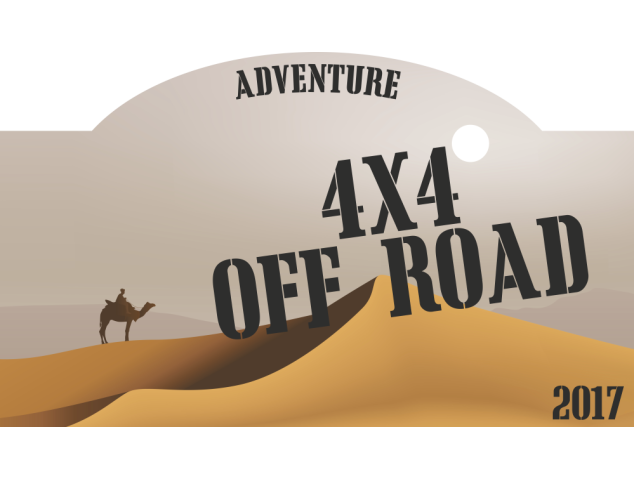 Autocollant 4x4 Off Road Désert 2017 - Raid 4X4