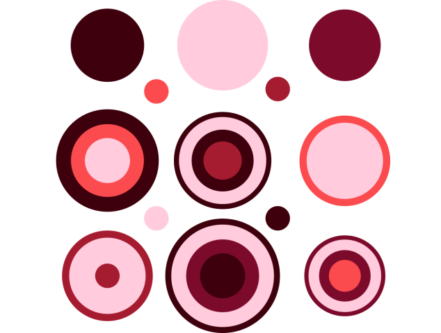 Autocollant Kit Cercle Design Rouge - Kits