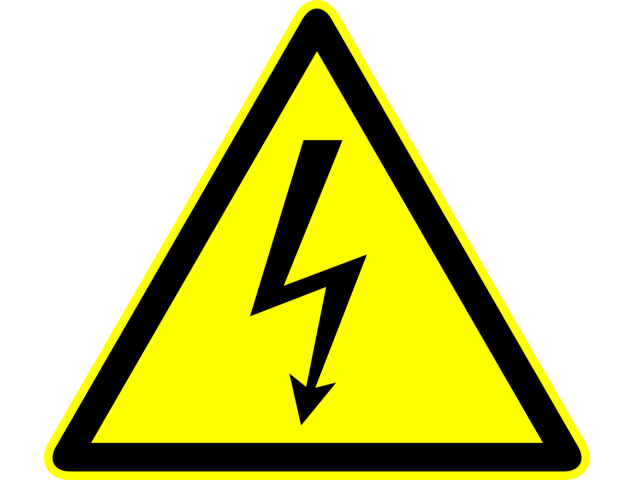 Autocollant Panneau Danger Electrocution - Signalétique