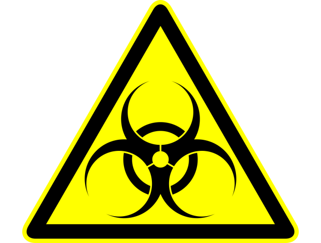 Autocollant Panneau Danger Biologique 1 - Signalétique