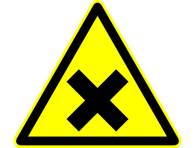 Autocollant Panneau Danger Toxique - Signalétique
