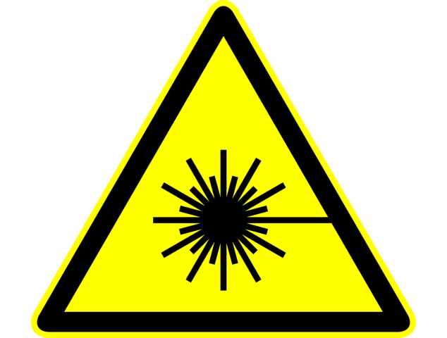 Autocollant Panneau Danger Laser - Signalétique