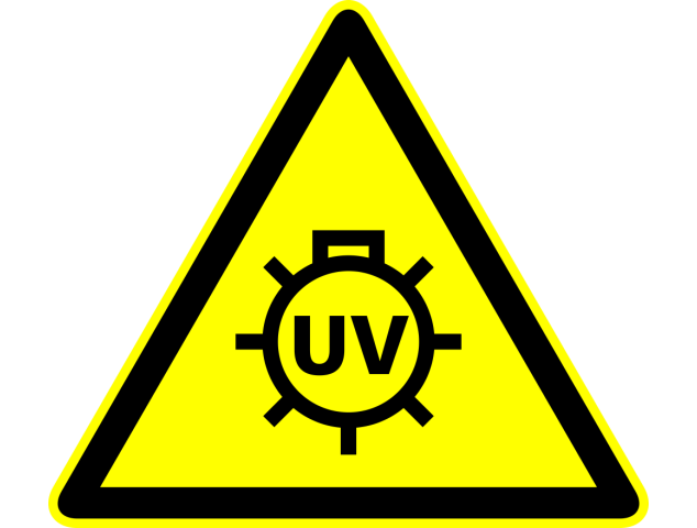 Autocollant Panneau Danger Uv - Signalétique
