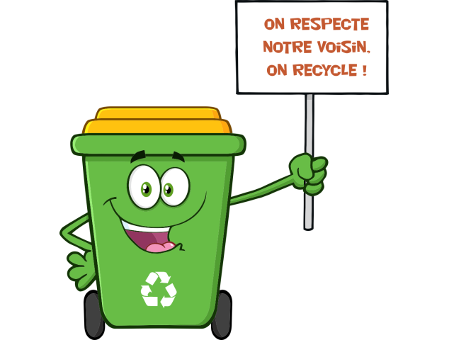 Autocollant Poubelle Respect Environnement Et Recyclage Stop Invicilités 2 - Signalétique