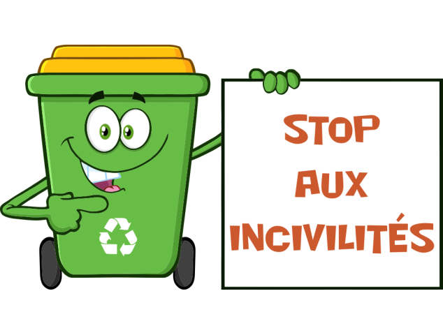 Autocollant Poubelle Respect Environnement Et Recyclage Stop Invicilités 3