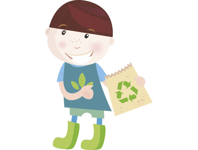 Autocollant Enfant Sensibilisation Environnement Et Recyclage 2 - Signalétique