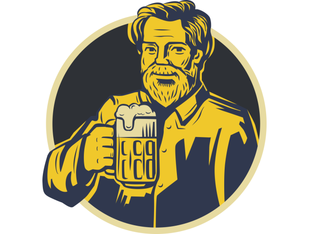 Autocollant Homme Bière 2 - Autocollants